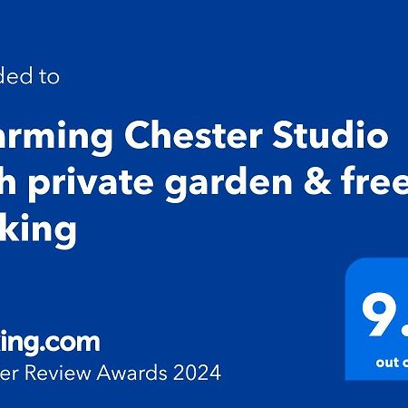 Charming Chester Studio With Private Garden & Free Parking Eksteriør billede